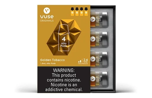 Vuse — Vuse Alto 4 Pod Golden Tobacco 2.4%
