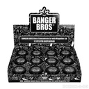 BANGER BROS – STORAGE – MAGNIFYING GLASS TANK – BLACK AIRTIGHT LID – VARIOUS SIZES – 12CT DISPLAY [MSRP: $2.50-$3.75 EACH]
