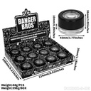 BANGER BROS – STORAGE – MAGNIFYING GLASS TANK – BLACK AIRTIGHT LID – VARIOUS SIZES – 12CT DISPLAY [MSRP: $2.50-$3.75 EACH]