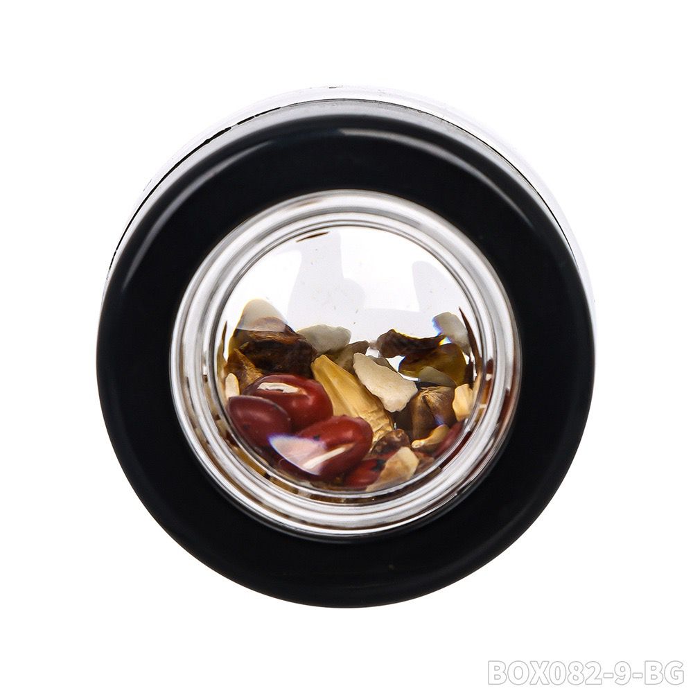 BANGER BROS – STORAGE – MAGNIFYING GLASS TANK – BLACK AIRTIGHT LID – VARIOUS SIZES – 12CT DISPLAY [MSRP: $2.50-$3.75 EACH]