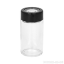 BANGER BROS – STORAGE – MAGNIFYING GLASS TANK – BLACK AIRTIGHT LID – VARIOUS SIZES – 12CT DISPLAY [MSRP: $2.50-$3.75 EACH]