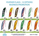 FEATHER FLAGS - 10 OPTIONS BUSINESS PROMOTION