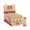 OCB – PRE-ROLLED CONES – BROWN RICE UNBLEACHED – MINI – 10CT PER PK – 32CT DISPLAY – [MSRP: $3.5]