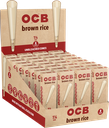 OCB – PRE-ROLLED CONES – BROWN RICE UNBLEACHED – MINI – 10CT PER PK – 32CT DISPLAY – [MSRP: $3.5]