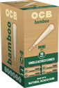 OCB – PRE-ROLLED CONES – BAMBOO – MINI (10CT) & 1 1/4 (6CT) – 24CT GRAVITY DISPLAY – [MSRP: $3]