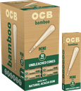 OCB – PRE-ROLLED CONES – BAMBOO – MINI (10CT) & 1 1/4 (6CT) – 24CT GRAVITY DISPLAY – [MSRP: $3]