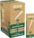 OCB – PRE-ROLLED CONES – BAMBOO – MINI (10CT) & 1 1/4 (6CT) – 24CT GRAVITY DISPLAY – [MSRP: $3]