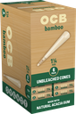 OCB – PRE-ROLLED CONES – BAMBOO – MINI (10CT) & 1 1/4 (6CT) – 24CT GRAVITY DISPLAY – [MSRP: $3]