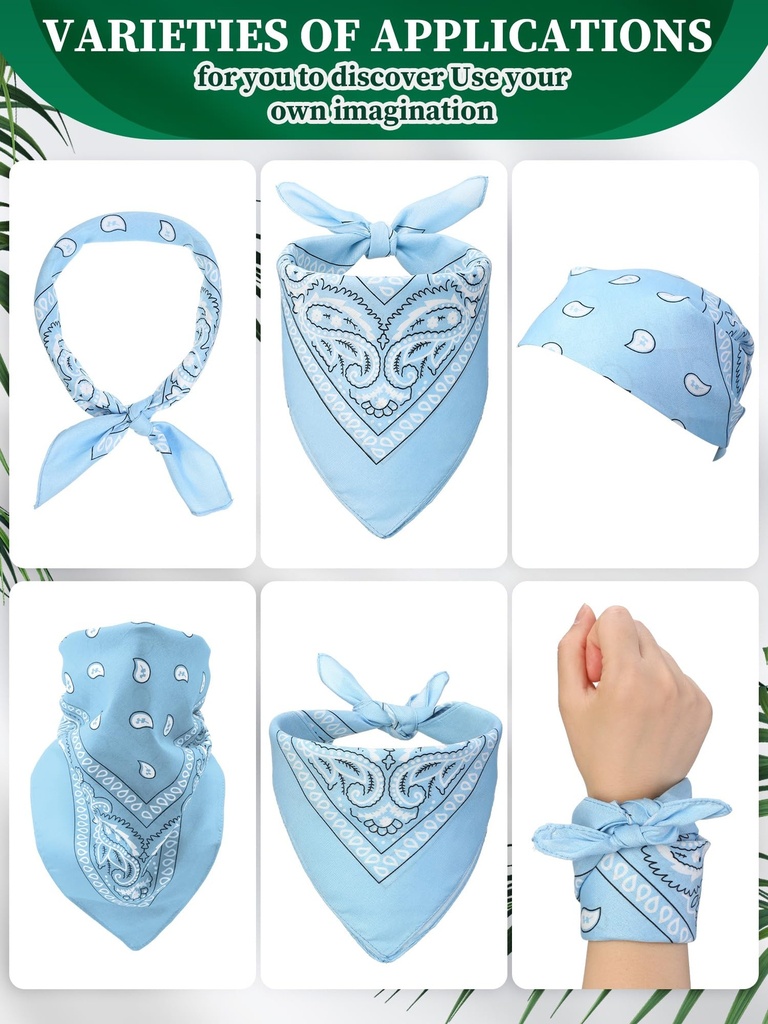 APPAREL – BANDANA – PREMIUM 100% COTTON BANDANA SCARF – UNISEX – 22X22 – 12CT/DZ – BNDMC [MSRP: $2.25 EACH]