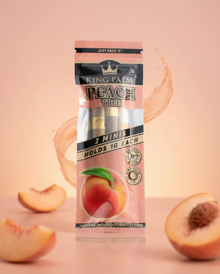 KING PALM – ROLLING ALTERNATIVES – CONES WRAPS ROLLIE ROLLS 2PK MINI 1 GRAM – 20CT DISPLAY – [MSRP $39.99]