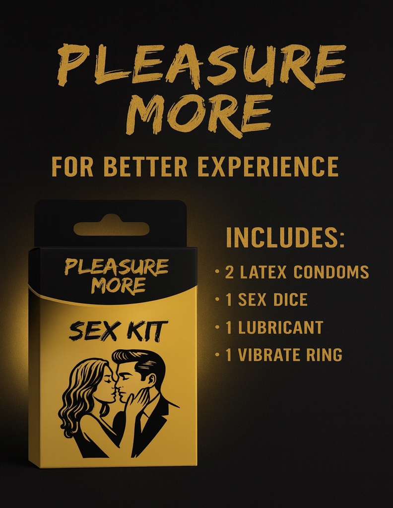 PLEASURE MORE – SEX KIT – HEALTH & BEAUTY – 1CT – SET OF 5 PCS PER PACK – [MSRP: $19]