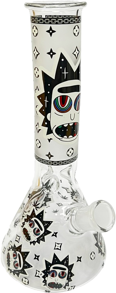 R&M BLACK BEAKER – GLASS WATER PIPES – MEDIUM – 1CT – SCX-80 – [MSRP: $31]