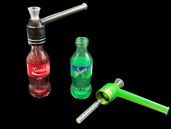 WP – SODA BOTTLE WATER PIPE – GLASS ACCESSORIES – 8CT DISPLAY – B90 – [MSRP: $11.50 EACH]