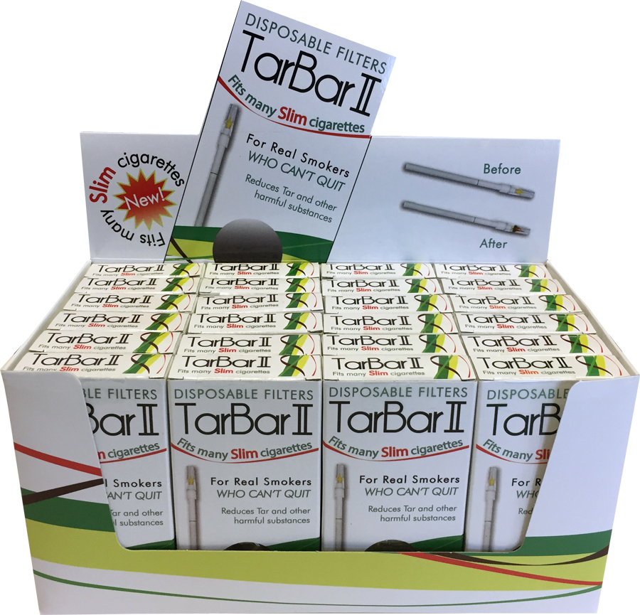 TARBAR – SLIM – TIPS & FILTERS – 24CT DISPLAY – 1DSPL – [MSRP: $4 EACH]