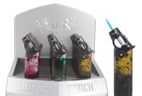 SCORCH – TORCH LIGHTERS – 45 DEGREE PULL DOWN – EASY IGNITION – 12CT DISPLAY – 61743-08683 – [MSRP: $21 EACH]