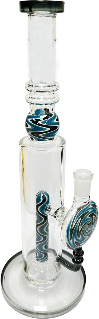 AMERICAN COLORS – GLASS WATER PIPE – WIGWAGS – BALL DESIGN – 1CT – GB1014 – [MSRP: $97.50]