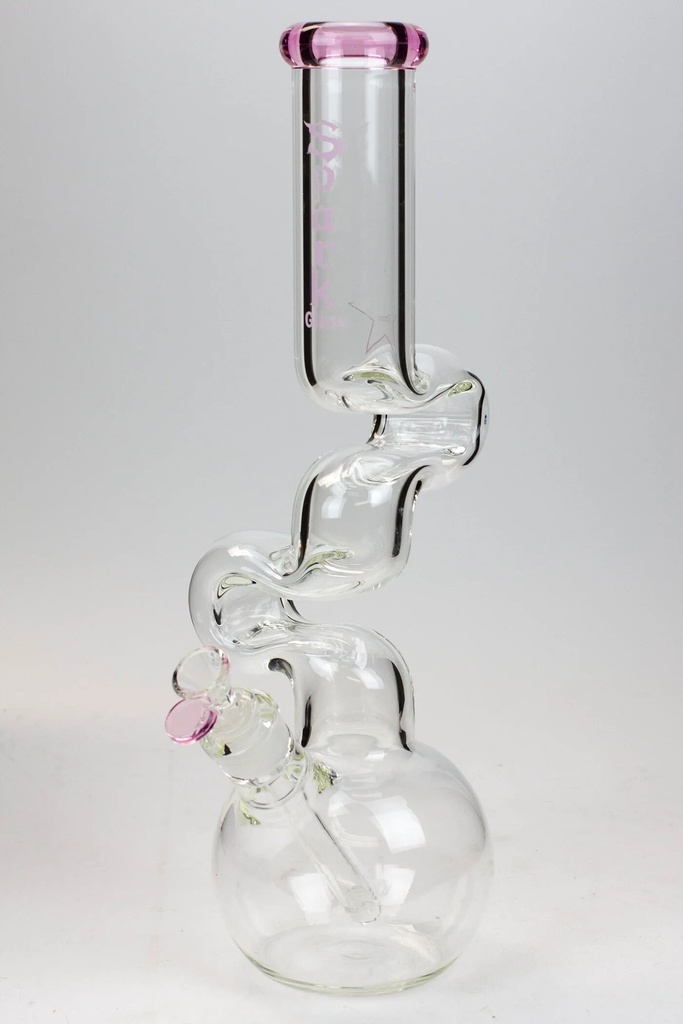 2 KINK ZONG – GLASS WATER PIPES – 1CT – Z0004-03344 – [MSRP: $85]