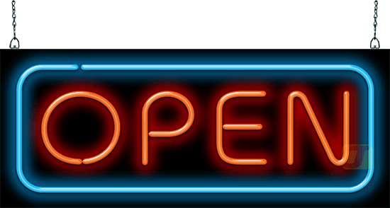 LED SIGN – "OPEN" – 10×30×1.2CM – WHITE & RED – LED SIGN & OUTDOOR DISPLAY – 1CT – EP-OPEN300S5MIX-FL2V – [MSRP: $STORE USE]