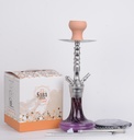SABA – HOOKAH SET 16" W/ ALUMINUM STEM & SILICONE HOSE – DETACHABLE PLATE – ASSORTED COLORS – 1CT - DX18 - [MSRP: $50]