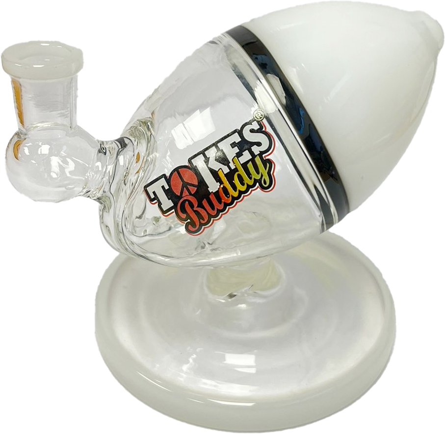 TOKES BUDDY – FOOTBALL – GLASS WATER PIPE – 1CT – GB1019 – [MSRP: $48.50]