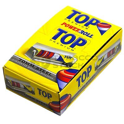 TOP – PREMIUM CIGARETTE ROLLING MACHINE – PAPERS & TUBES ACCESSORIES – 70MM – STEEL – 10 CT – 1DSPL – [MSRP: $4.50 EACH]