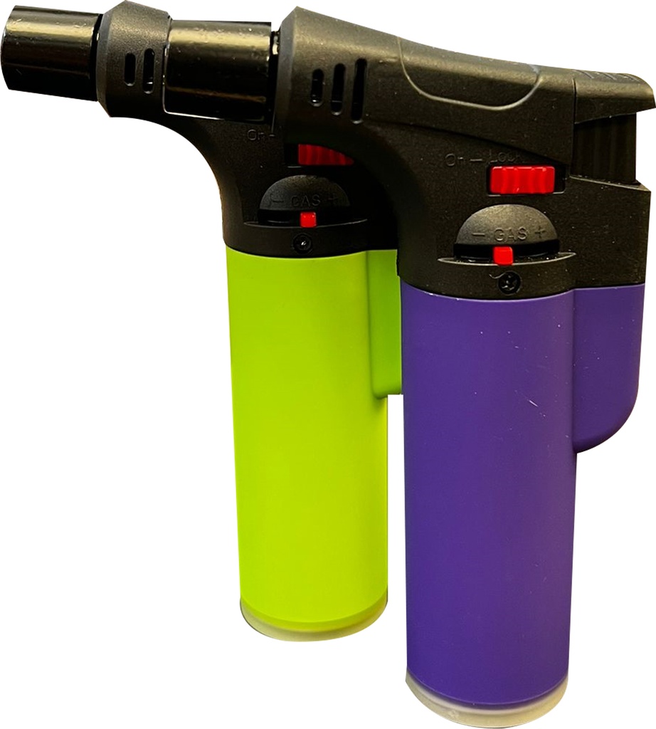 TECHNO – TORCH LIGHTERS – FLEX TRANSPARENT – SINGLE FLAME – 12CT DISPLAY – A212 – [MSRP: $9 EACH]