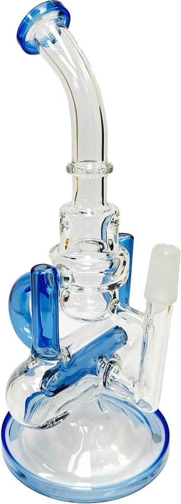 SIDE BAR – GLASS WATER PIPE – 8-INCH – 1CT – GB1031 – [MSRP: $57.50]