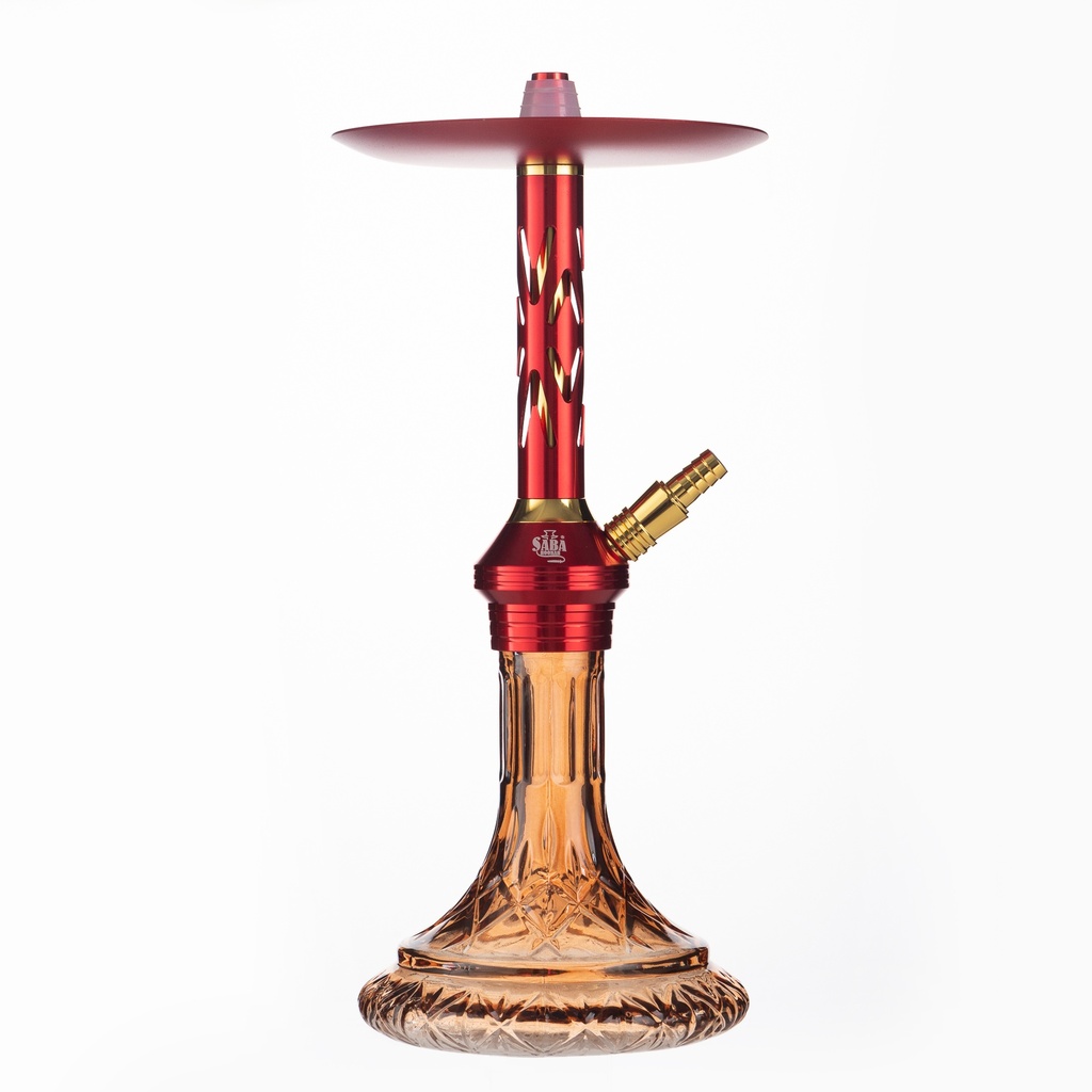SABA – HOOKAH – 15" DROP – PEAR-SHAPED BASE – SLEEK TAPERED STEM – ASSORTED COLORS – 1CT – SB-DX2 – [MSRP: $69]