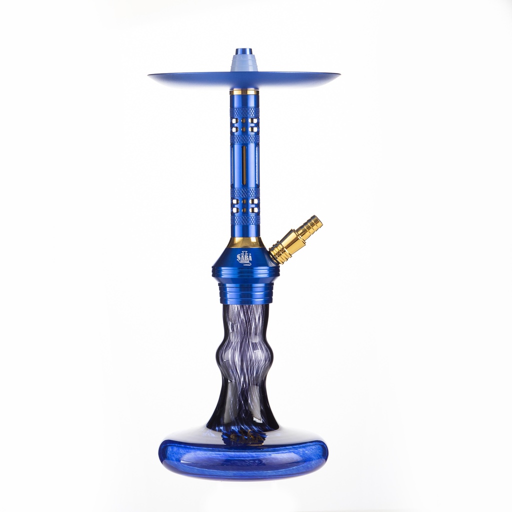 SABA – HOOKAH – 15" IRON M – MATTE INDUSTRIAL STEM – BELL-SHAPED BASE – ASSORTED COLORS – 1CT – SB-DX4 – [MSRP: $69]