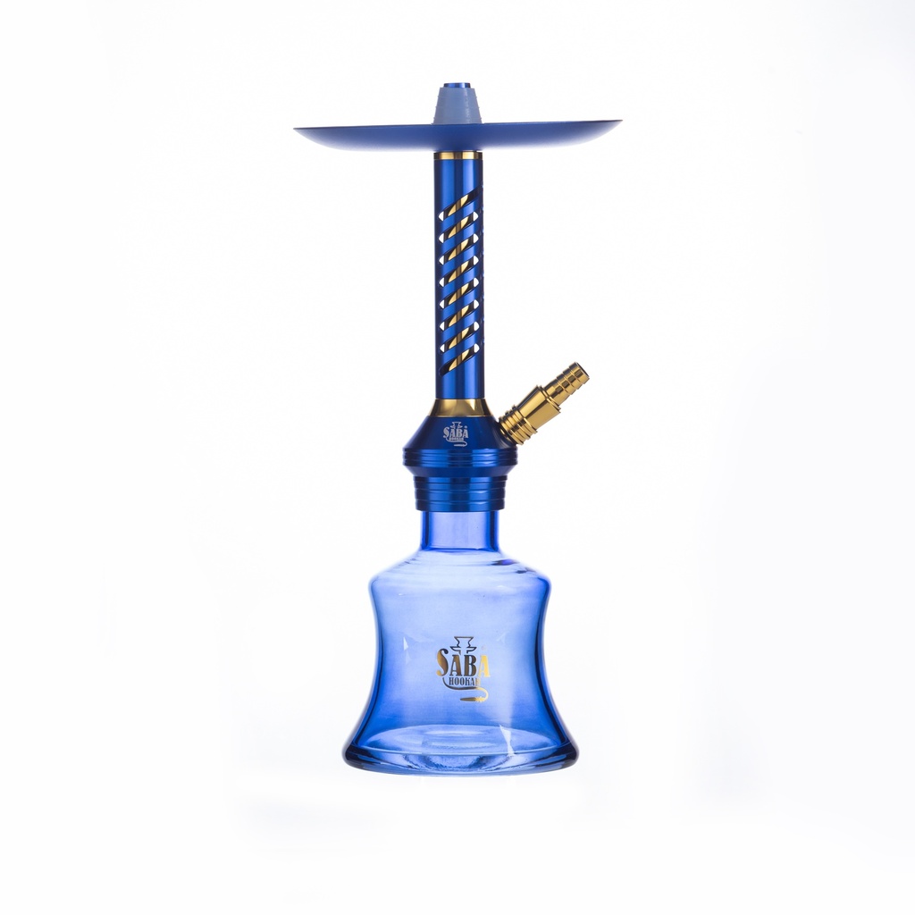 SABA – HOOKAH – 15" SLK – DIAMOND BASE – TWISTED STEM – ASSORTED COLORS – 1CT – SB-DX1 – [MSRP: $69]
