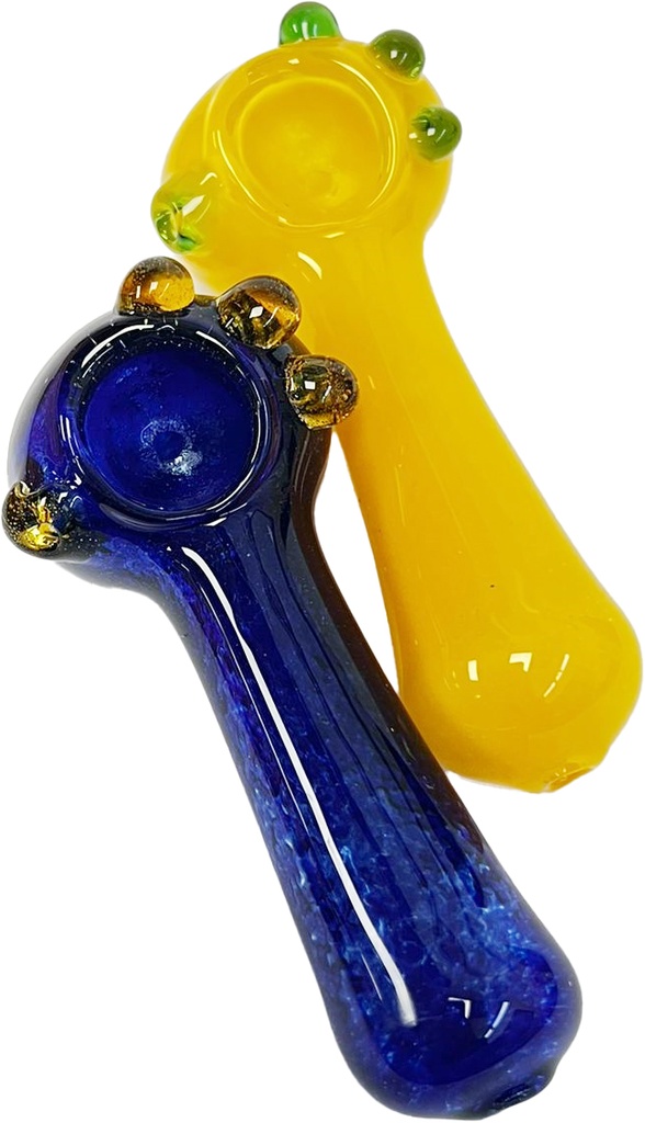 COLORS – GLASS HAND PIPE – GLASS ACCESSORIES – 4-INCH 80G WEIGHT – 2CT – 2X-GL-09334 – [MSRP: $7 EACH]