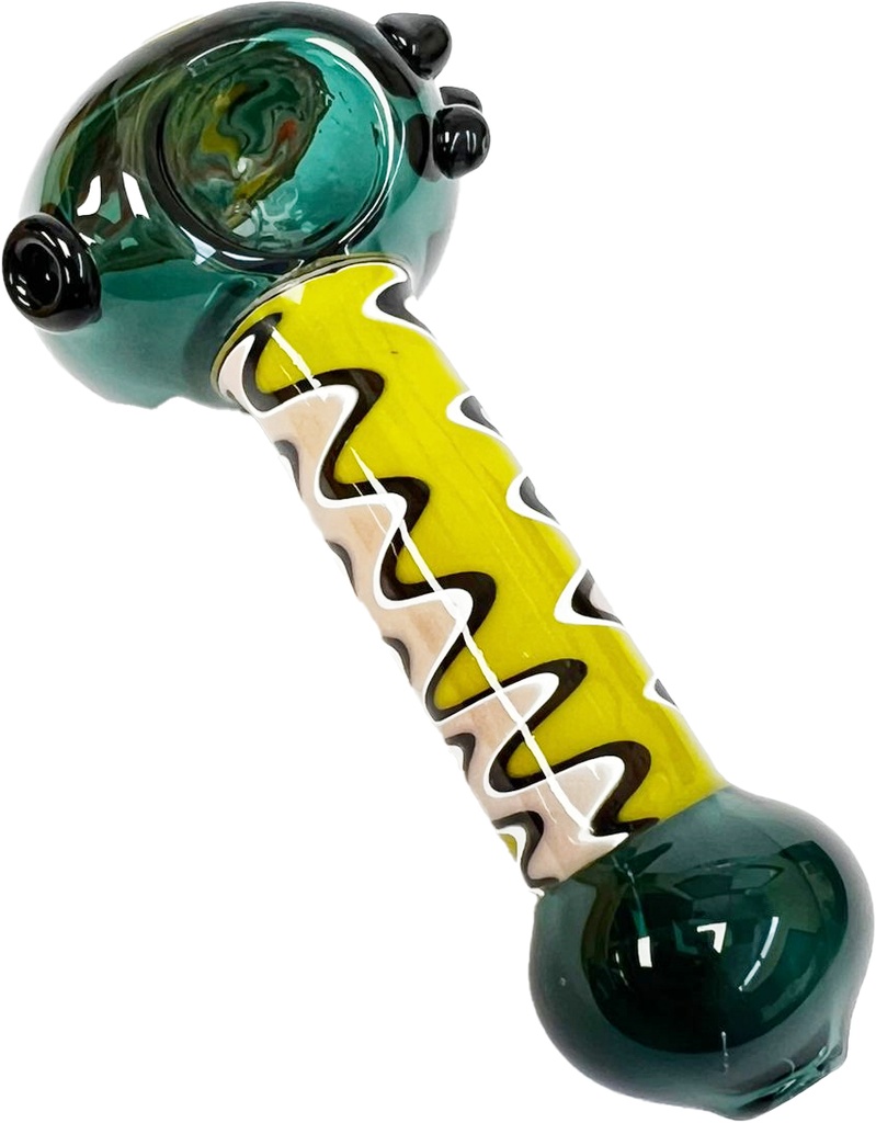 FULL WIGWAG – GLASS HAND PIPE – GLASS ACCESSORIES – 4-INCH 85G WEIGHT – 2CT – 2X-GL-09758 – [MSRP: $10 EACH]