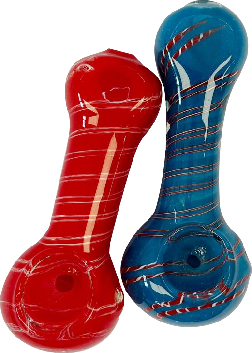 PINO – GLASS HAND PIPE – 3-INCH 60G WEIGHT – 2CT – 2X-GL-09332 – [MSRP: $7 EACH]