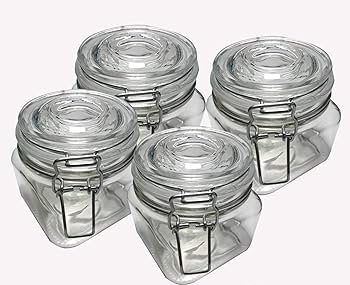 DIAMOND CUT GLASS – CONTAINERS & JARS – CLEAR – 1CT – [MSRP: $6.50]