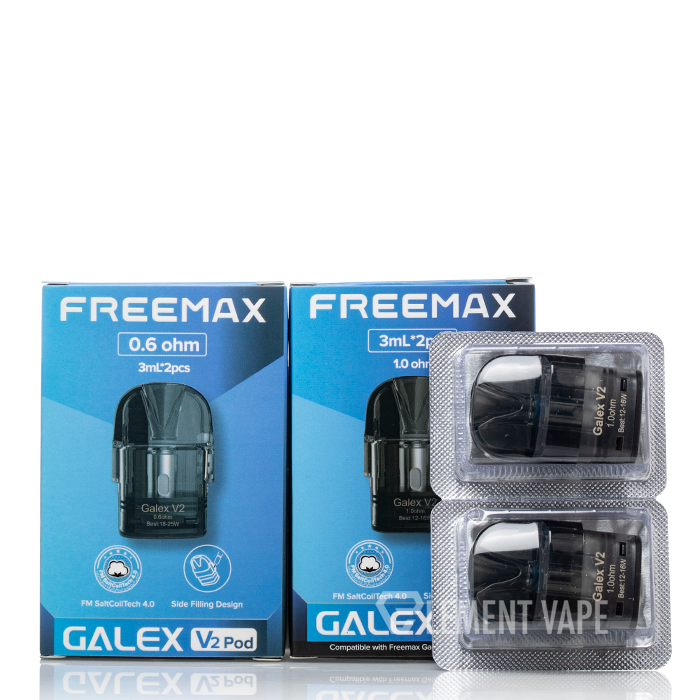 FREEMAX – VAPE PODS REPLACEMENT – GALEX V2 REPLACEMENT PODS – 3ML – ASSORTED OHM – 2CT – [MSRP: $6 EACH]