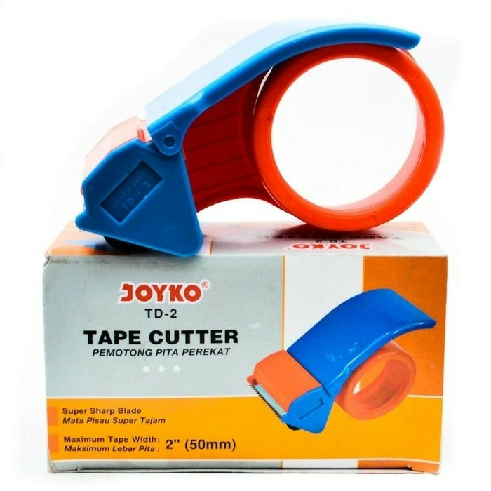 JOYKO TAPE CUTTER DISPENSER – 2-INCH 50MM – ORANGE/BLUE – STORE SUPPLY – 1CT – 4.8CM  – TD-2 – [MSRP: $STORE USE]