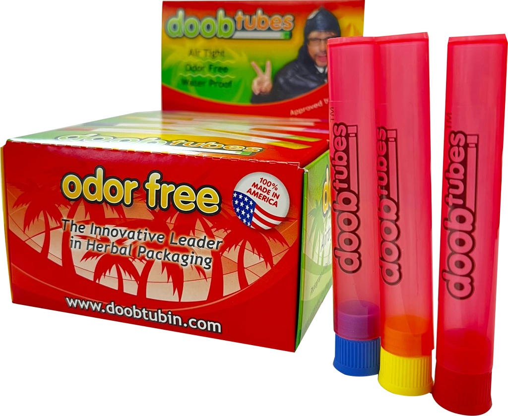 DOOB TUBES – SMELL PROOF TUBES – PAPERS & TUBES ACCESSORIES – 25 CT – 1DSPL – [MSRP: $1 EACH]