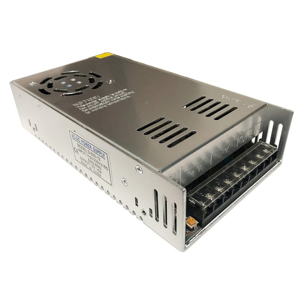 POWER SUPPLY – 12V 500W 42A – 110-220W – STORE SUPPLY – 1CT – LD-5001PK – [MSRP: $STORE USE]