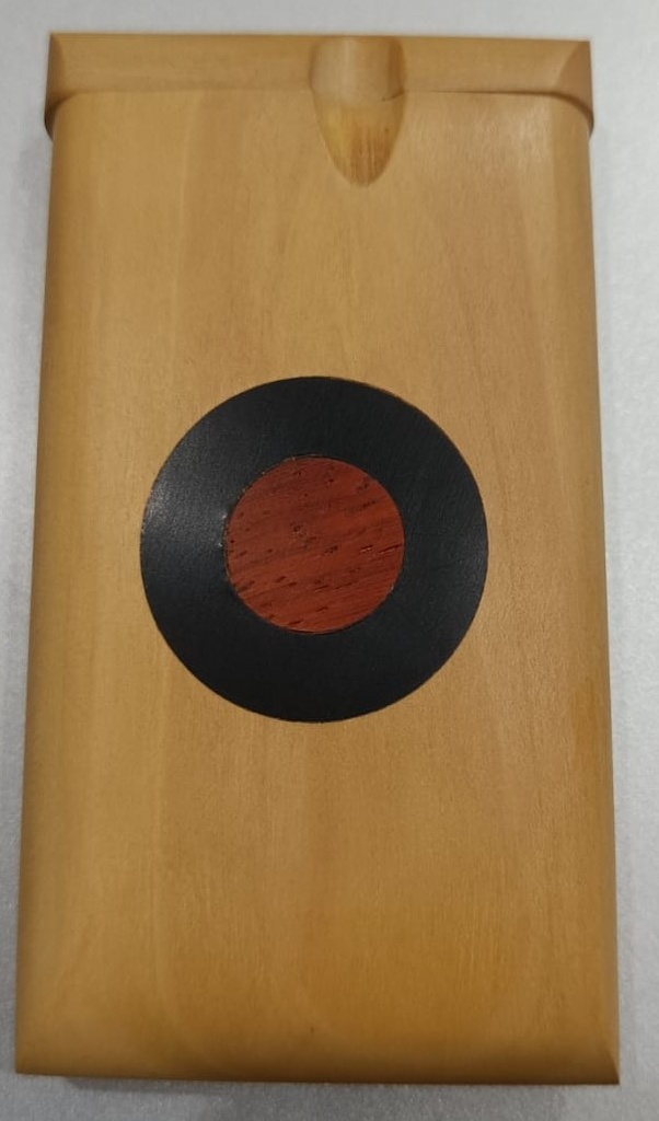 DUGOUT – SMOKING ACCESSORIES – WOODEN BOX WITH RED DOT DESIGN – 2 SIZES – 1CT – [MSRP: $6.50]