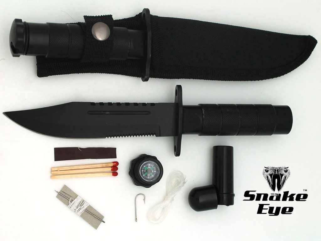 SNAKE EYE – LARGE SURVIVAL KNIFE – FIXED BLADE – KNIVES & SELF DEFENSE – 1CT – 13336 – [MSRP: $30]