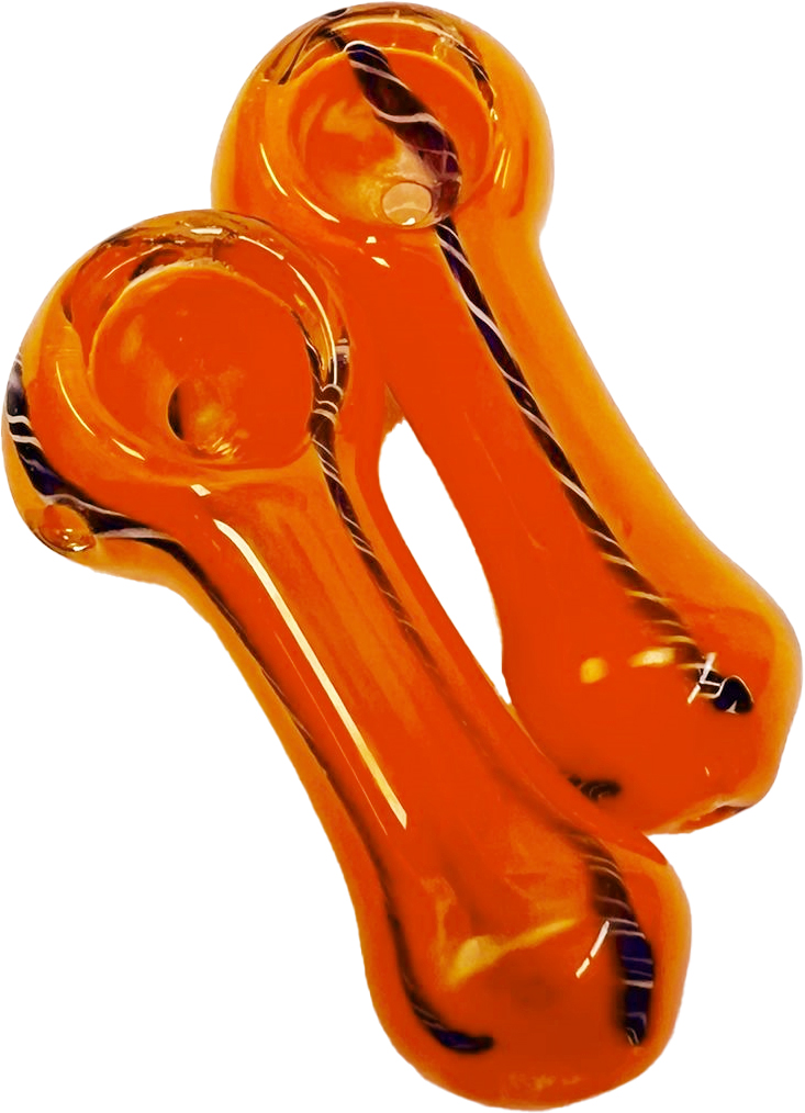 GLASS HAND PIPE – GLASS ACCESSORIES – 2.5-INCH SPOON – 40G WEIGHT – 2CT – SA1-3 – [MSRP: $2.50 EACH]