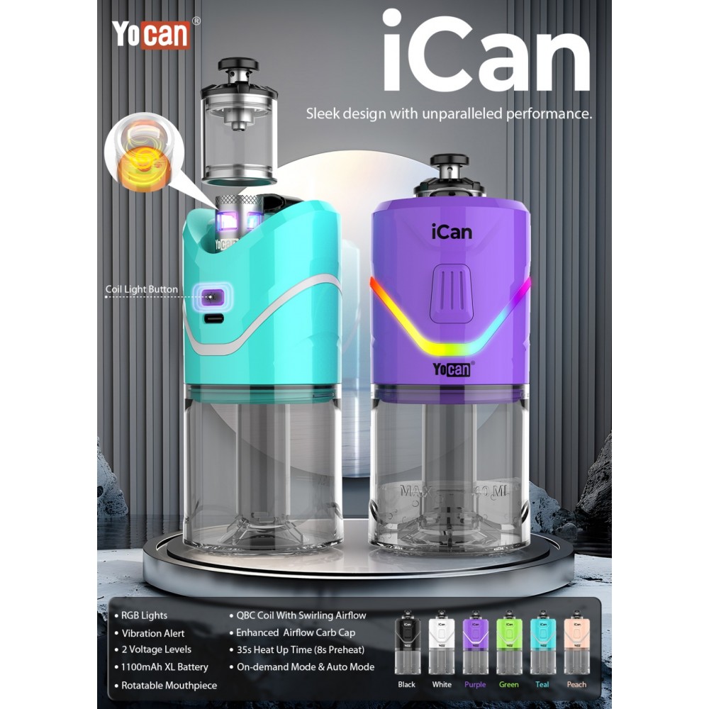 YOCAN ICAN E-RIG VAPORIZER – DRY VAPORIZER – SL165 – [MSRP: $87.50]