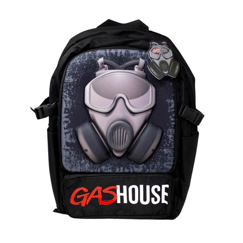 GASHOUSE – APPAREL – MASK LOGO SMELL PROOF BACKPACK – 1CT – [MSRP: $49.99]