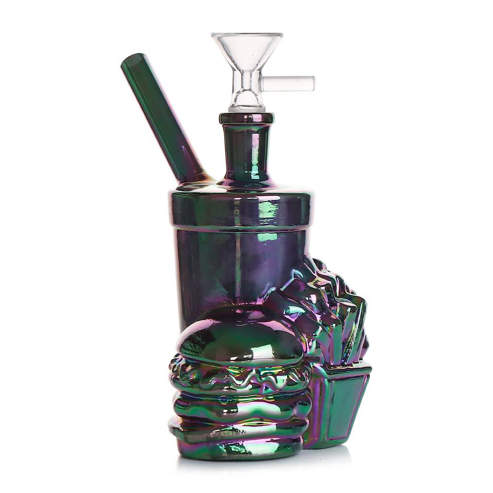 B-BURGER – GLASS WATER PIPE – SET CMY COLORS – 1CT – XYZ-574 – [MSRP: $15]