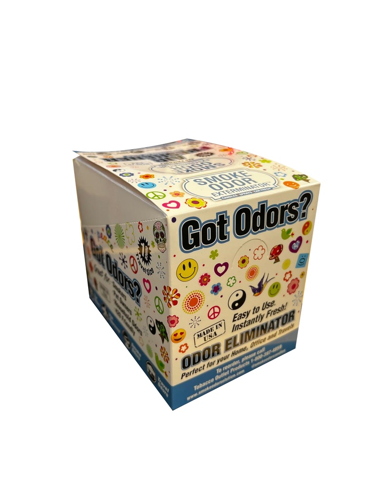 SMOKE ODOR EXTERMINATOR – AIR FRESHENERS – ELIMINATOR SPRAY – 1OZ – ASSORTED SCENTS – 12CT DISPLAY – [MSRP: $5.50 EACH]