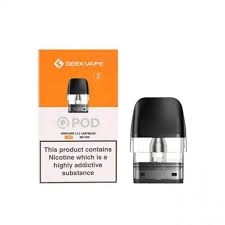 GEEKVAPE – VAPE PODS REPLACEMENT – Q REPLACEMENT PODS – 2ML – ASSORTED OHM – 3CT – [MSRP: $5 EACH]