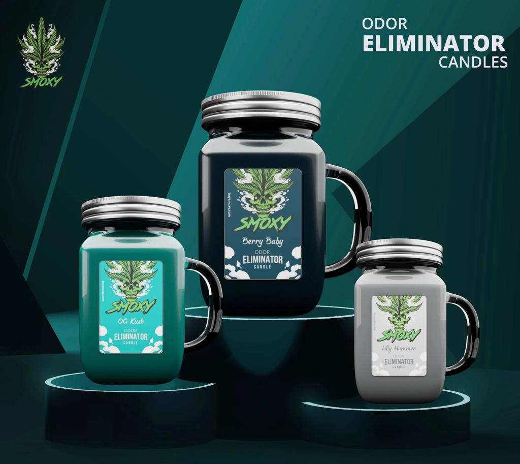 SMOXY – CANDLES – SMOKE ODOR ELIMINATOR – 16OZ – ASSORTED SCENTS – 1CT – [MSRP: $12]