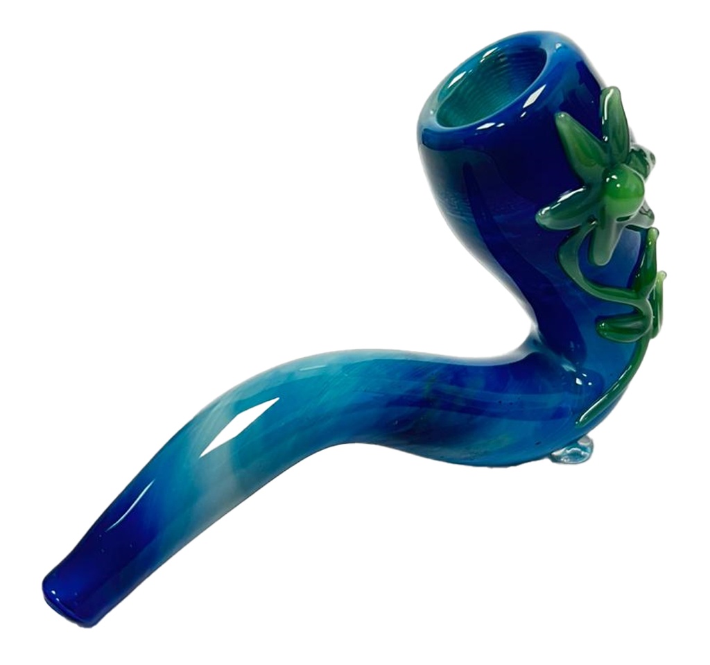 HEADY GLASS – GLASS HAND PIPE – 4-INCH DECORATIVE ASSORTED DESIGNS – 100G HEAVYWEIGHT – 1CT – 1XHP-108891 – [MSRP: $14]