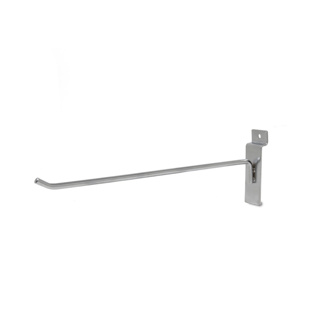 SLATWALL HOOK – 10-INCH – SATIN CHROME FINISH – STORE DISPLAY FIXTURE & RACKS – 50CT CASE – SWHOK10SC – [MSRP: $STORE USE]