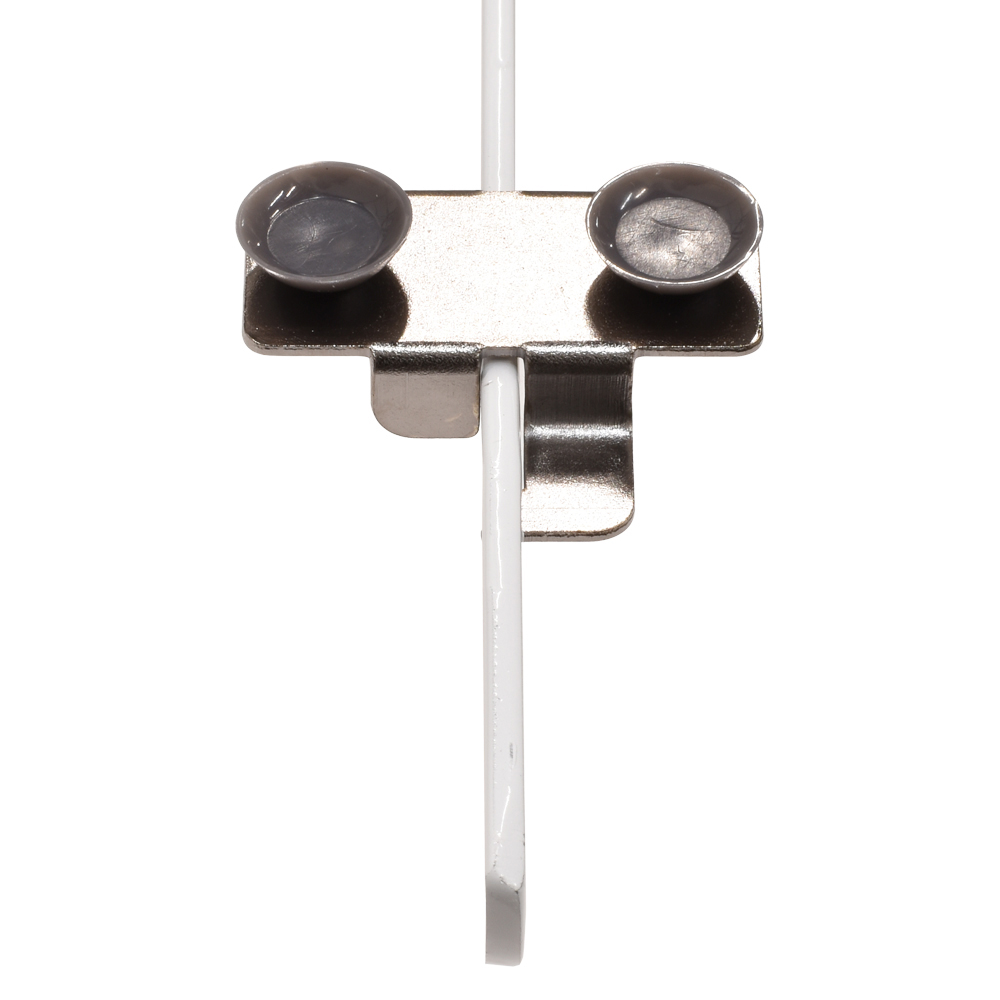 SLATWALL SHELF CLIP – FOR GLASS SHELF BRACKETS – STORE DISPLAY FIXTURE & RACKS – 1CT – SWCLPSC – [MSRP: $STORE USE]